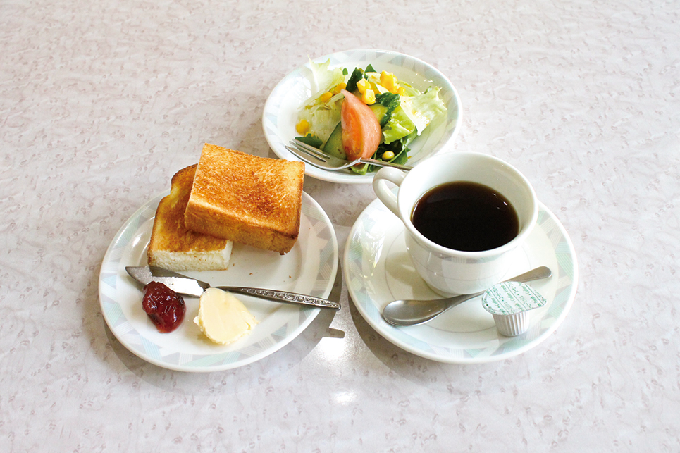 喫茶小家 人気のモーニングコーヒーセット